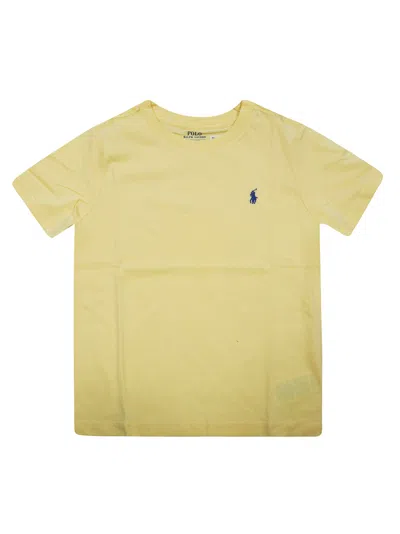 Polo Ralph Lauren Mini Short-sleeve T-shirt In Giallo