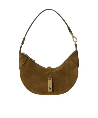 Polo Ralph Lauren Mini Shoulder Bag In Brown
