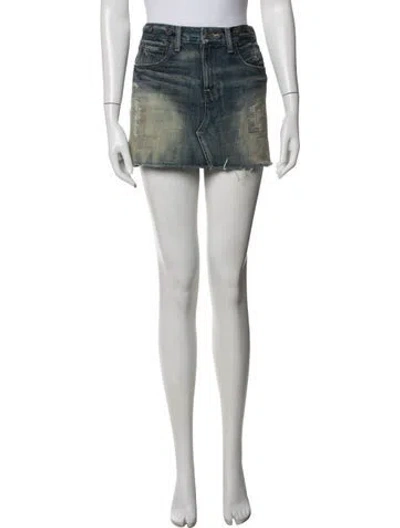Pre-owned Polo Ralph Lauren Mini Skirt In Blue