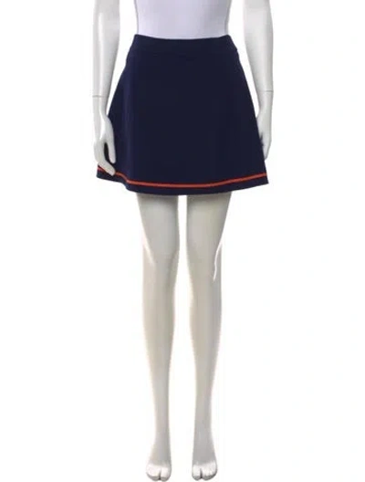 Pre-owned Polo Ralph Lauren Mini Skirt In Blue