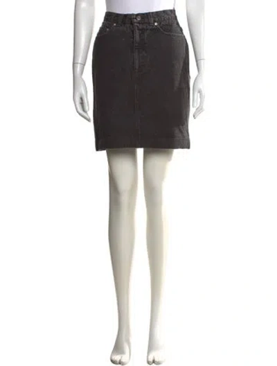 Pre-owned Polo Ralph Lauren Mini Skirt In Gray