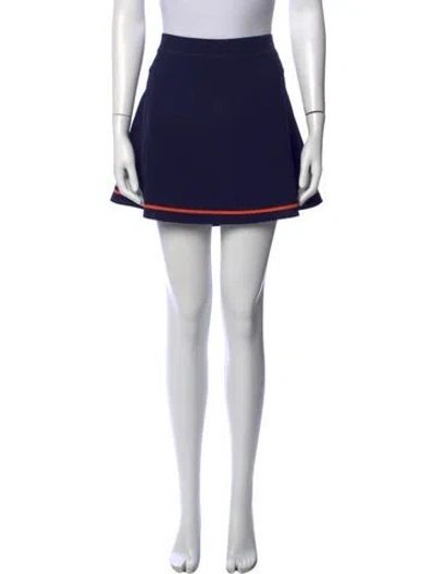 Pre-owned Polo Ralph Lauren Mini Skirt W/ Tags In Blue