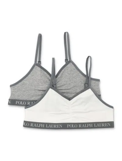Polo Ralph Lauren Mini Sport Aesthetic Two-piece Set In Grigio