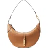 Polo Ralph Lauren Mini Sport Calf Leather Shoulder Bag In Brown