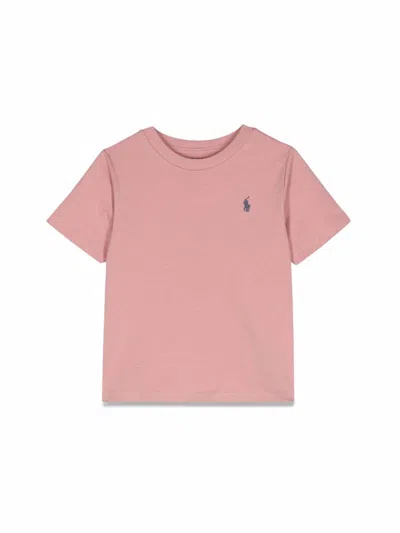 Polo Ralph Lauren Mini Unisex T-shirt For Babies In Pink
