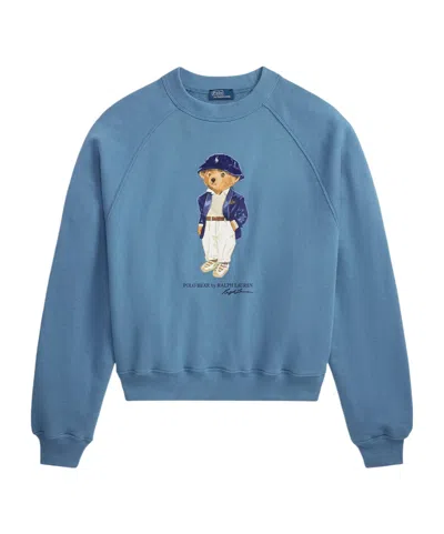 Polo Ralph Lauren Minimalist Crew Neck Sweatshirt In Blue
