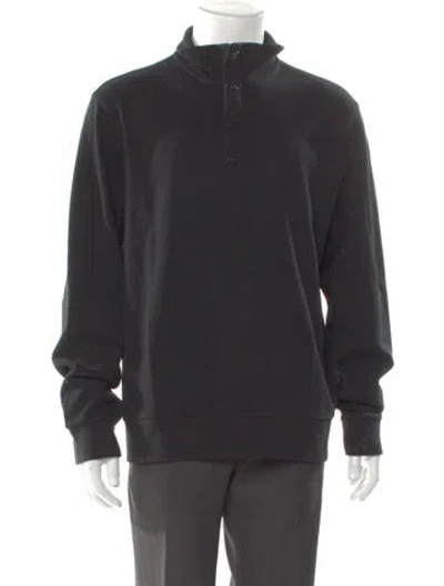 Pre-owned Polo Ralph Lauren Mock Neck Long Sleeve Sweatshirt In Gray