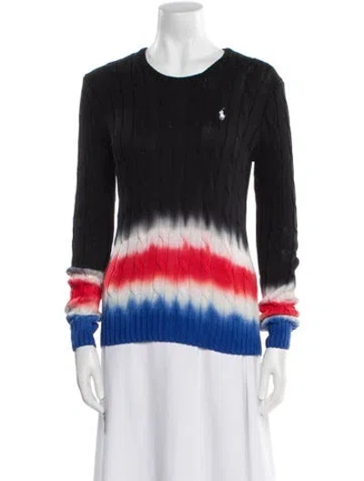 Pre-owned Polo Ralph Lauren Mock Neck Sweater In Black