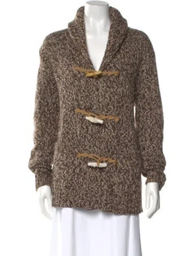 Pre-owned Polo Ralph Lauren Mock Neck Sweater In Brown