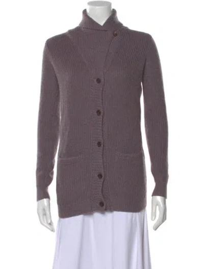 Pre-owned Polo Ralph Lauren Mock Neck Sweater In Purple