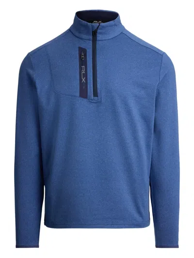 Polo Ralph Lauren Mock-neck Sweatshirt In Blue