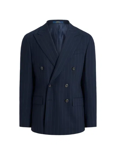 Polo Ralph Lauren Modern Fit Striped Twill Blazer In Blue