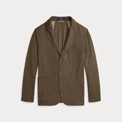 Polo Ralph Lauren Modern Herringbone Blazer In Brown