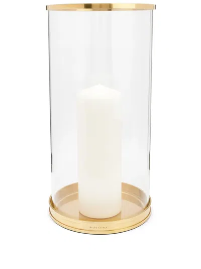 Polo Ralph Lauren Modern Hurricane Candle Holder In Gold