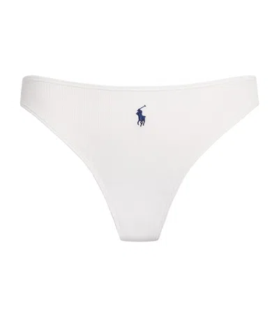 Polo Ralph Lauren Modern Rib Bikini Briefs In White