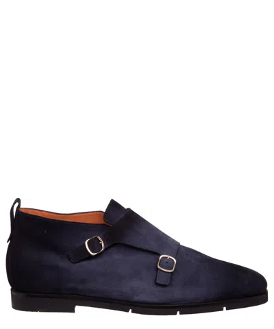 Polo Ralph Lauren Monkstrap Shoes In Blue