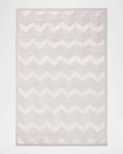 Polo Ralph Lauren Monroe Chevron Hand Knotted Rug In Sterling