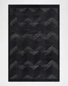 Polo Ralph Lauren Monroe Chevron Hand Knotted Rug In Onyx