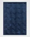 Polo Ralph Lauren Monroe Chevron Hand Knotted Rug In Saphire