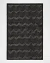 Polo Ralph Lauren Monroe Chevron Hand Knotted Rug In Onyx