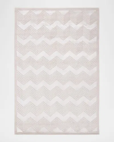 Polo Ralph Lauren Monroe Chevron Hand Knotted Rug In Sterling