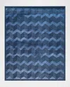 Polo Ralph Lauren Monroe Chevron Hand Knotted Rug In Saphire