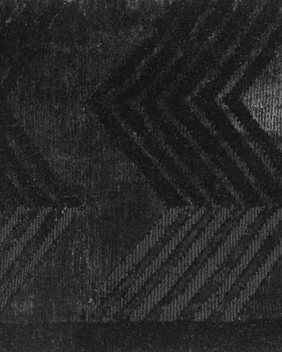 Polo Ralph Lauren Monroe Chevron Hand Knotted Rug In Onyx