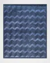 Polo Ralph Lauren Monroe Chevron Hand Knotted Rug In Saphire