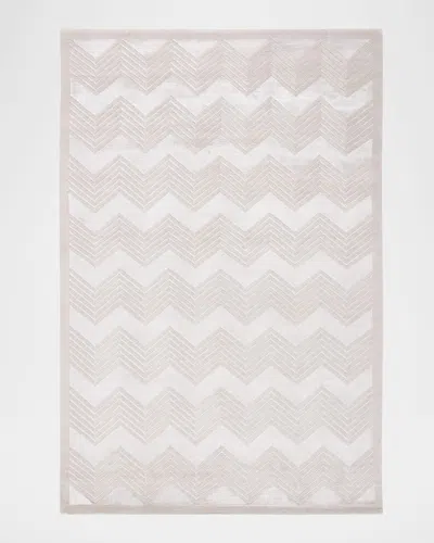 Polo Ralph Lauren Monroe Chevron Hand Knotted Rug In Sterling