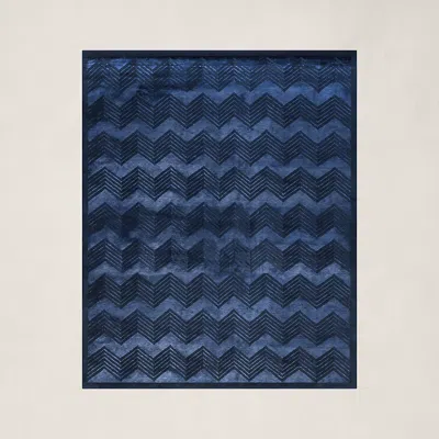 Polo Ralph Lauren Monroe Chevron Rug In Sapphire