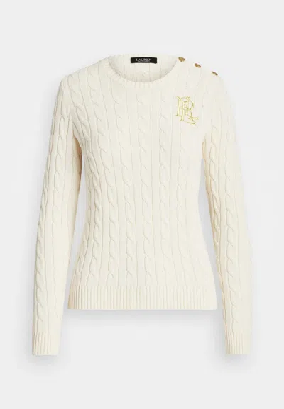 Polo Ralph Lauren Montiva Long Sleeve Pullover In Cream