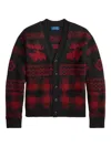 Polo Ralph Lauren Moose Check Cardigan In Multi