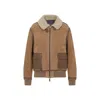Polo Ralph Lauren Shearling-lined Suede Coat With Plush Collar In Brown