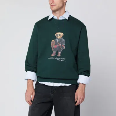 Polo Ralph Lauren Moss Green Polo Bear Sweatshirt