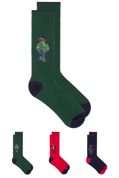 Polo Ralph Lauren Multi Bear Socks Gift Box
