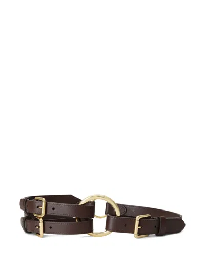 Polo Ralph Lauren Multi-buckle Belt In Brown