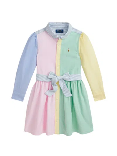 Polo Ralph Lauren Kids' Multi-colour Block Belted Dress