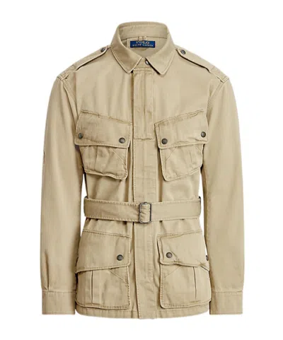 Polo Ralph Lauren Multi-pocket Belted Paratrooper Jacket In Icon Tan