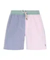 Polo Ralph Lauren Straight-leg Mid-length Logo-embroidered Striped Cotton-blend Seersucker Swim Shorts In Multi
