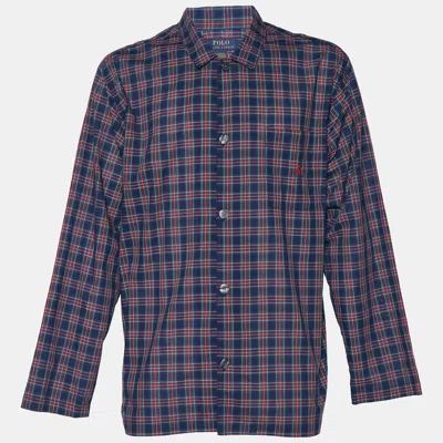 Pre-owned Polo Ralph Lauren Multicolor Checkered Cotton Sleepwear Shirt L