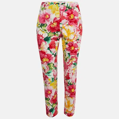 Pre-owned Polo Ralph Lauren Multicolor Printed Cotton Trousers M