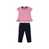 Polo Ralph Lauren Ralph Lauren Baby Girls T-shirt And Leggings Set In Multicolor