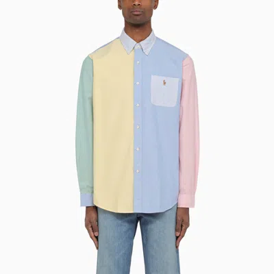 Polo Ralph Lauren Multicoloured Patchwork Oxford Shirt In Multicolor