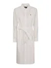 Polo Ralph Lauren N Cory Dr-long Sleeve-day Dress In Blanco