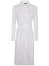 Polo Ralph Lauren Cory Long Sleeve Day Dress In White