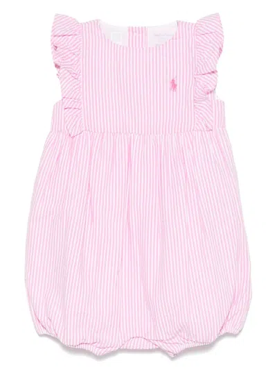 Polo Ralph Lauren Babies' Nantucket Romper In Pink