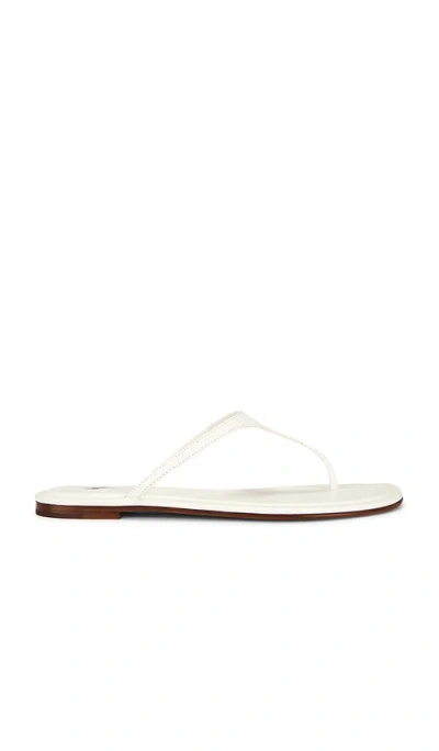 Polo Ralph Lauren Nappa Thong Flat Sandals In Neutral