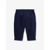 Polo Ralph Lauren Navy Baby Boy Logo-embroidered Cotton-corduroy Trouser In Blue