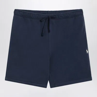 Polo Ralph Lauren Cotton Bermuda Shorts With Elastic Waistband And Back Pocket In Blue