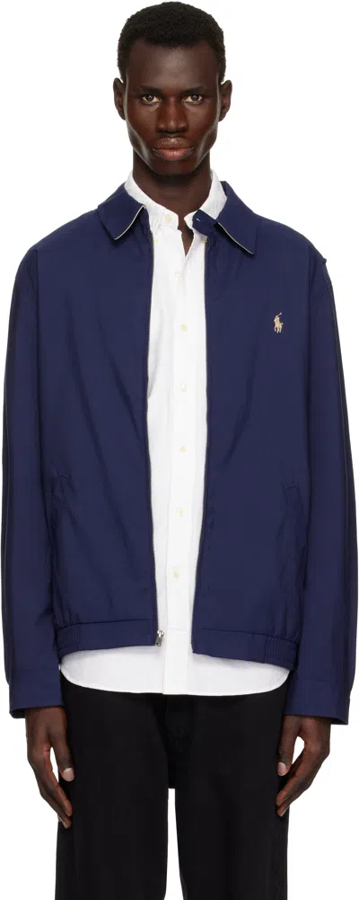 POLO RALPH LAUREN NAVY BI-SWING JACKET